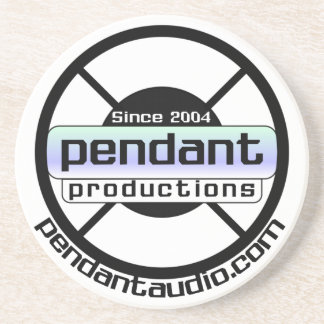 En Grès Dessous de verre pendants de logo