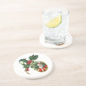 En Grès Dessous de verre père Noël (Côté)
