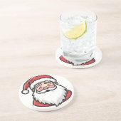 En Grès Dessous de verre Père Noël de Noël (Côté)