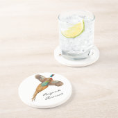 En Grès Dessous de verre personnalisables de faisan de (Côté)