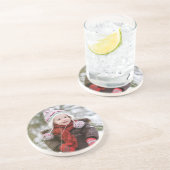 En Grès Dessous de verre personnalisables de photo (Côté)