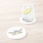 En Grès Dessous de verre personnalisé FLY HIGH (Côté)