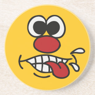 En Grès Dessous de verre personnalisé Funny Face