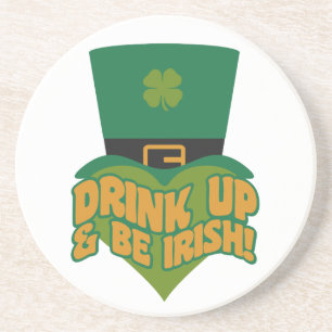 En Grès Dessous de verre personnalisé Leprechaun