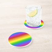 En Grès Dessous de verre personnalisé Rainbow Colors (Côté)