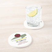 En Grès Dessous de verre personnalisés de professeur (Côté)