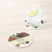 En Grès Dessous de verre personnalisés de vin (Côté)