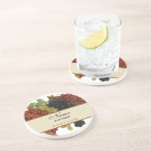 En Grès Dessous de verre personnalisés de vin (Côté)