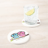 En Grès Dessous de verre personnalisés par couples de (Côté)