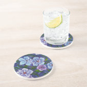 En Grès Dessous de verre Phlox violet (Côté)