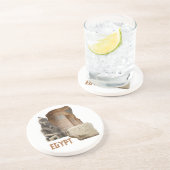 En Grès DESSOUS DE VERRE photo de collage EGYPT (Côté)