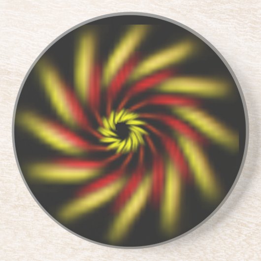En Grès Dessous de verre - Pinwheel (Devant)