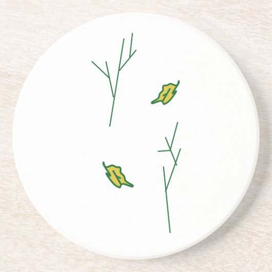 En Grès Dessous de verre pittoresque Arbres (Devant)