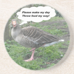 En Grès Dessous de verre Poem Duck Citation De Ladee Basse
