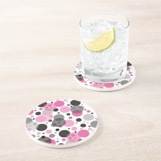 En Grès dessous de verre pois (Côté)