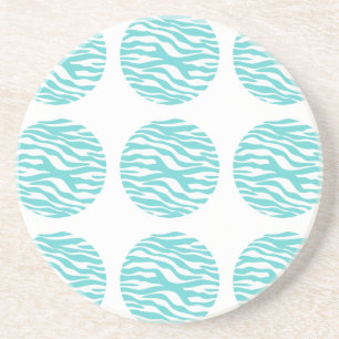 En Grès Dessous de verre Pois de Zebra