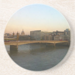 En Grès Dessous de verre : Pont de Londres à l'aube