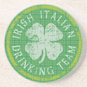 En Grès Dessous de verre potables italiens irlandais