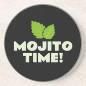 En Grès Dessous de verre pour soirée cocktail Mojito avec (Devant)