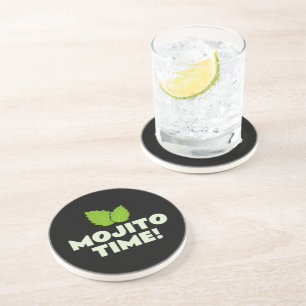 En Grès Dessous de verre pour soirée cocktail Mojito avec