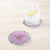 En Grès Dessous de verre pourpres d'allium (Côté)