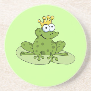 En Grès Dessous de verre Prince de la grenouille