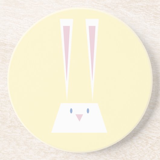 En Grès Dessous de verre principaux de lapin (Devant)