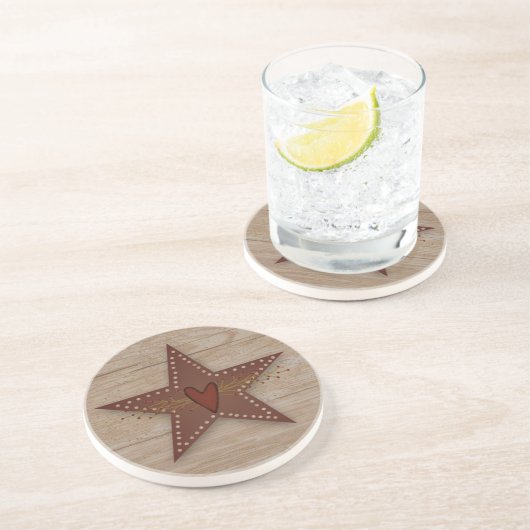 En Grès Dessous de verre Punch Tin Star (Côté)