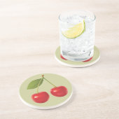 En Grès Dessous de verre re de cerises (Côté)