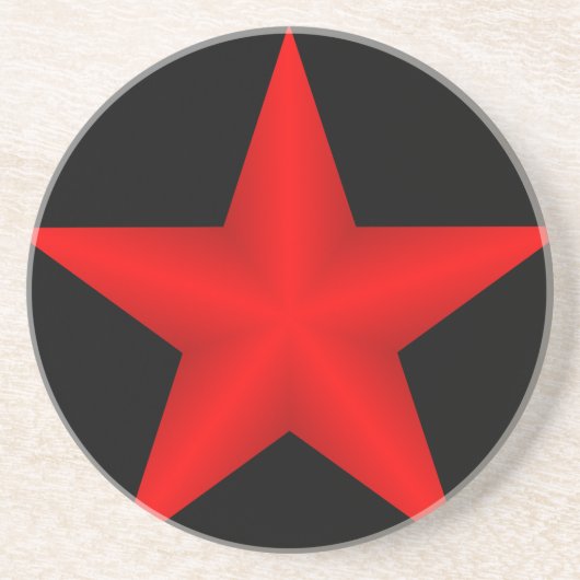 En Grès Dessous de verre Red Star (Devant)
