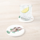 En Grès Dessous de verre repérés de Trunkfish (Côté)