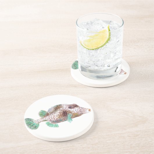 En Grès Dessous de verre repérés de Trunkfish (Côté)