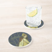 En Grès Dessous de verre rétro de la nymphe gothique (Côté)