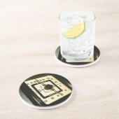 En Grès Dessous de verre Retro Radio Dial 02 (Côté)