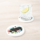 En Grès Dessous de verre Rhino Abstrait (Côté)