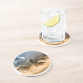 En Grès Dessous de verre rond de Yellowstone-Sandstone 3 W (Côté)