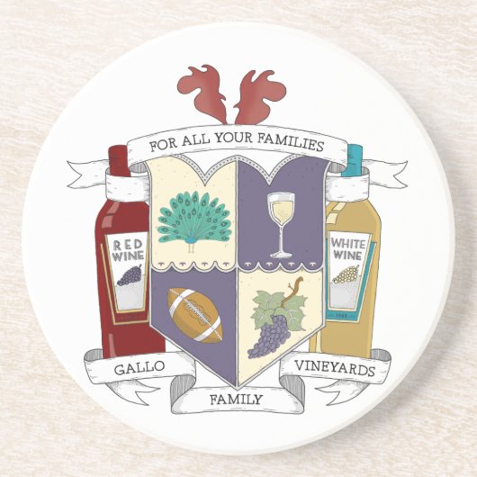 En Grès Dessous de verre ronds (Devant)