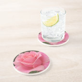 En Grès Dessous de verre rose (Côté)