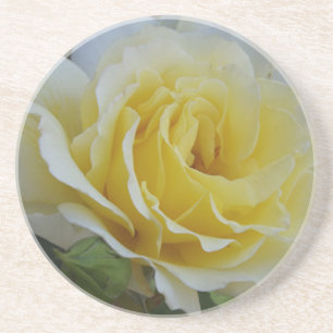 En Grès Dessous de verre rose blanc et jaune