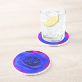 En Grès Dessous de verre Rose bleu Sapphire (Côté)