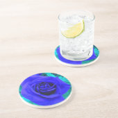 En Grès Dessous de verre Rose bleu Sapphire (Côté)