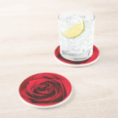 En Grès Dessous de verre Rose florissant (Côté)