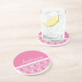 En Grès Dessous de verre rose soigné (Côté)