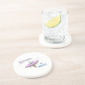 En Grès DESSOUS DE VERRE ROSWELL (blanc) (Côté)