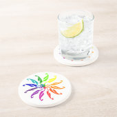 En Grès Dessous de verre - Roue couleur (Côté)