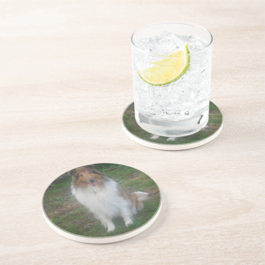 En Grès Dessous de verre Rough Sable Collie (Côté)