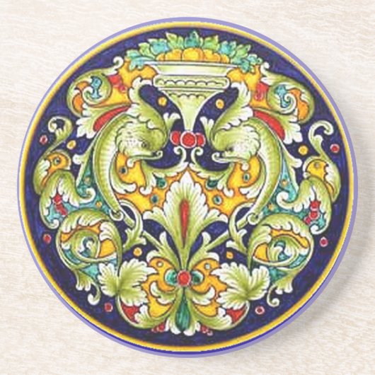 En Grès Dessous de verre royaux de crête (Devant)