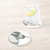 En Grès Dessous de verre Sandstone de chèvre nubienne (Côté)