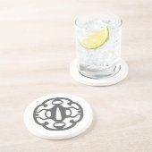 En Grès Dessous de verre Sandstone JMAC - gris (Côté)