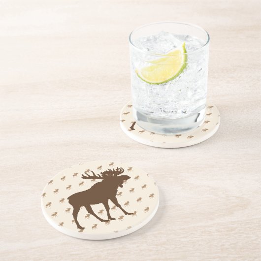 En Grès Dessous de verre Sandstone Moose (Côté)